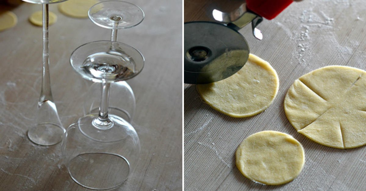 вырезает бокалом