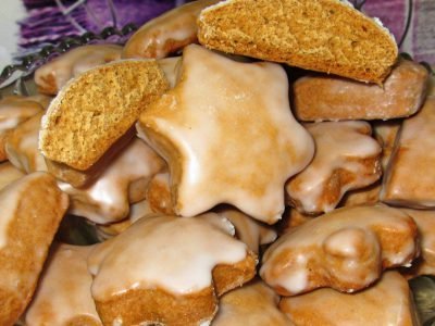 Мягкие имбирные пряники на карамели