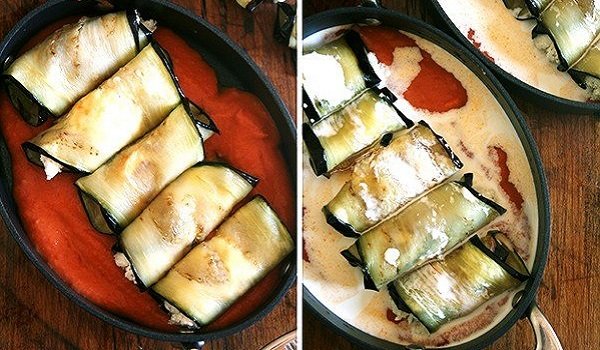 инвольтини из баклажана