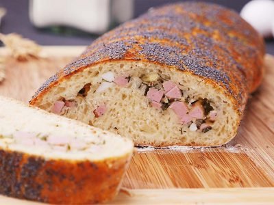 Итальянский хлеб с начинкой