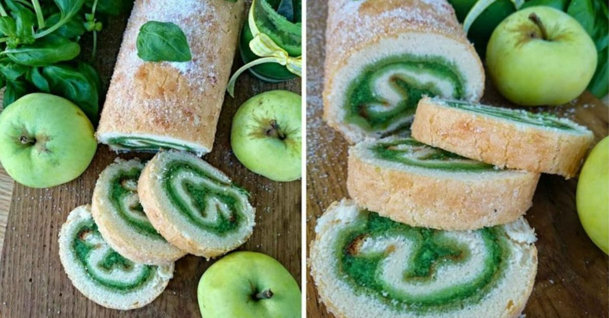 рулет с фруктами