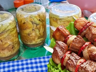 Кабачки как шашлыки на зиму