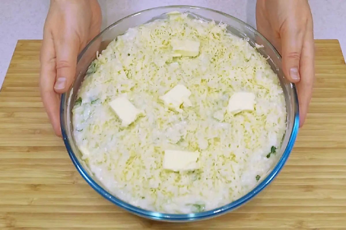 рис с кабачками под соусом