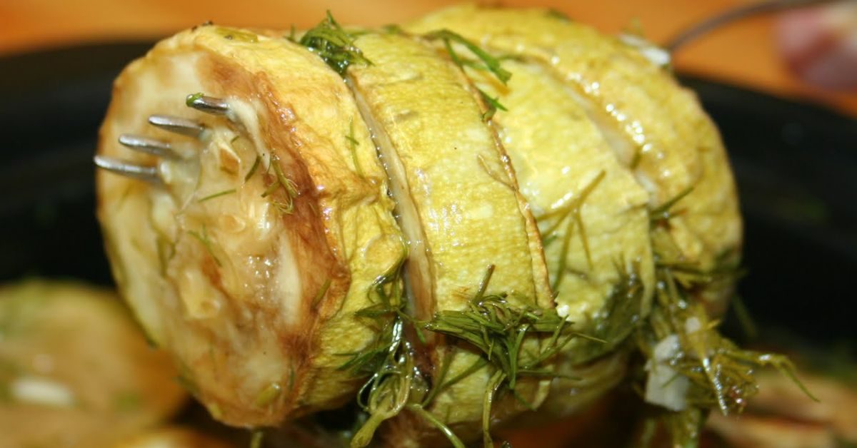 жареные кабачки в маринаде