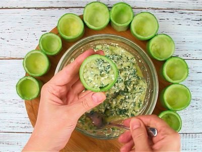 Кабачки с брынзой