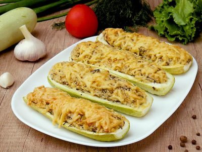 Кабачки с кускусом