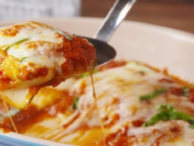 Кабачки с моцареллой