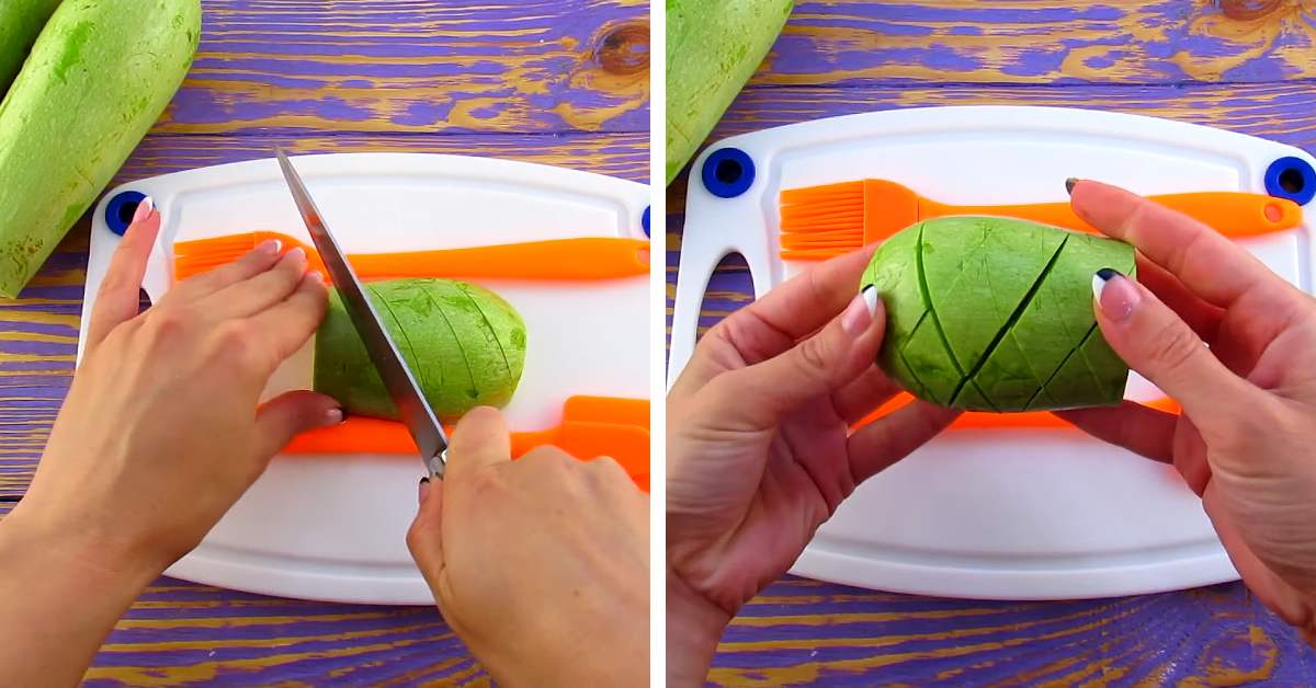 способ нарезки кабачка