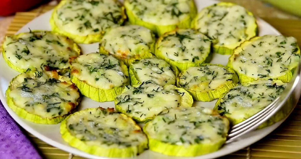 кабачки с сыром и чесноком