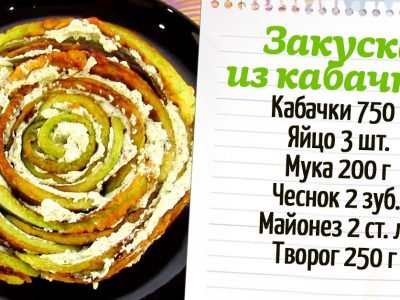 Кабачки с творогом