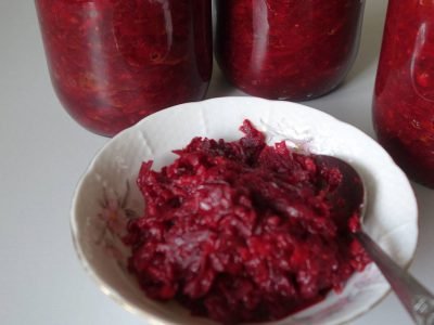 Кабачки со свеклой на зиму