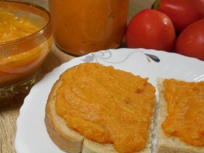 Кабачковая икра в рукаве