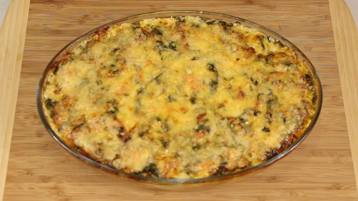 кабачковая запеканка с фаршем