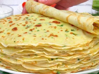 Кабачковые блинчики на кефире: греческий рецепт