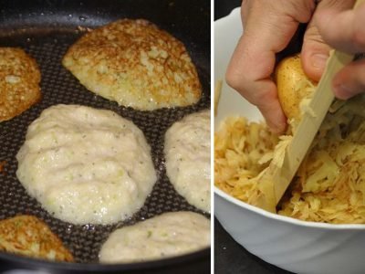 Кабачковые оладьи с картофелем