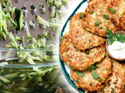 Кабачковые оладьи с зеленью: тесто без отжима