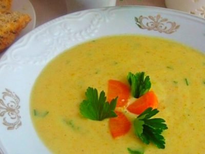 Кабачковый суп-пюре