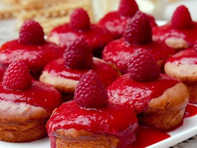 Как испечь малиновые кексы