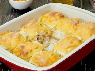 Как приготовить блинную запеканку с курицей
