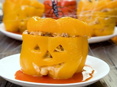 Как приготовить фаршированные перцы на Хеллоуин