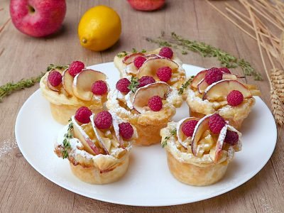 Как приготовить корзинки с яблоками