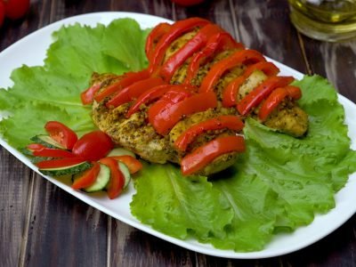 Как приготовить курицу с перцем