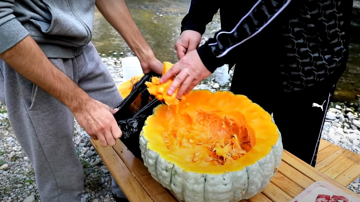 как почистить тыкву