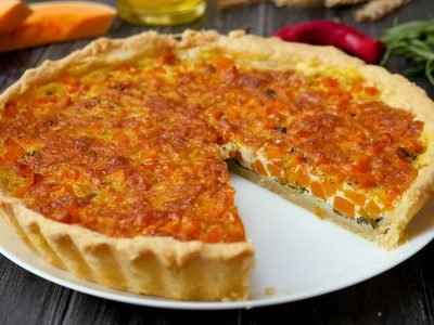 Как приготовить открытый пирог с тыквой