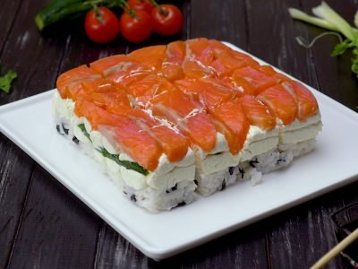 Как приготовить суши-торт