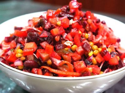 Как приготовить винегрет на сковороде