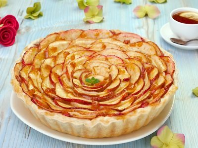 Как приготовить яблочный пирог с пудингом