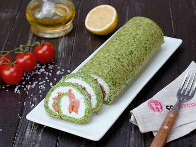 Как приготовить закусочный рулет со шпинатом