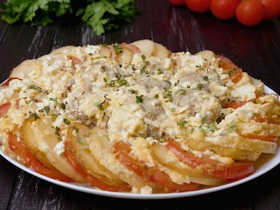 Как приготовить запеканку с тефтелями