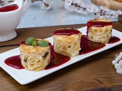 Как приготовить запеканку с ягодным киселем