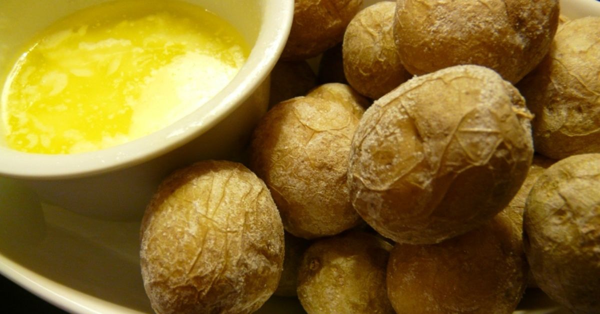 соленый картофель