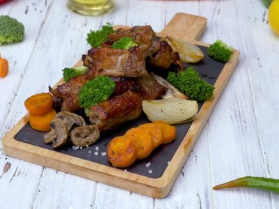 Как запечь ребрышки