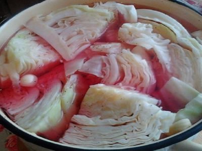 Капуста по-гурийски с уксусом