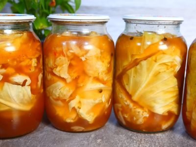 Капуста в томатном соусе на зиму