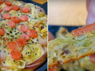 Капустная пицца