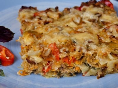 Капустная запеканка с фаршем