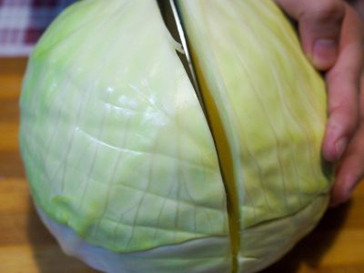 Капустная запеканка с фаршем