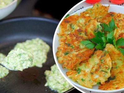 Сочные капустные оладьи на сковороде