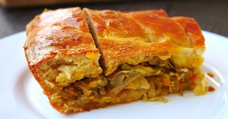 пирог с капустой