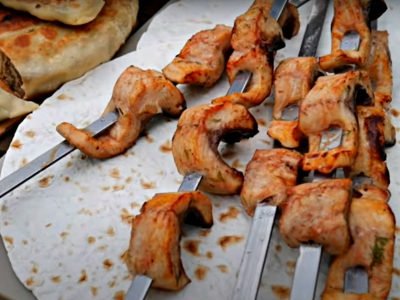 Карп на мангале