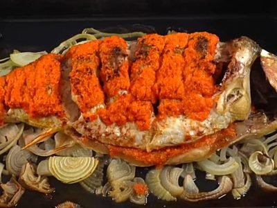 Карп по-корейски в духовке