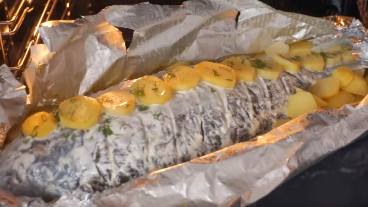 запеченный карп