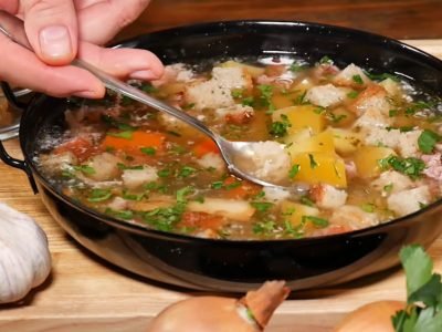 Карпатский чесночный суп