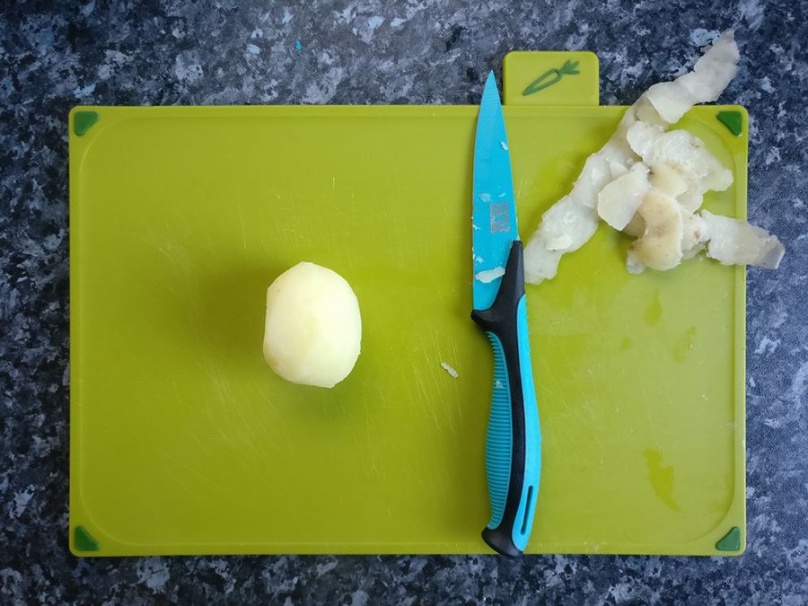 очищеный картофель