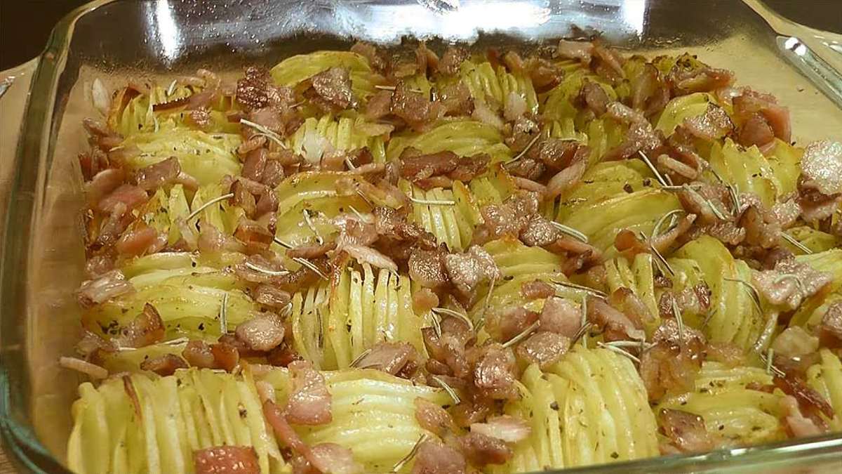 картошка с беконом