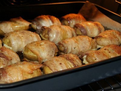 Картофель с беконом